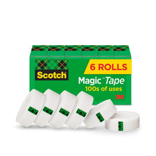 Magic Tape Refills, Clear, 3/4 in X 800 In, 6 Refills Tape Dispenser price