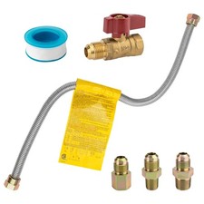 Universal Gas Appliance HookUp Kit with ShutOff Valve for Heaters & Stoves Natural Gas Heaters price