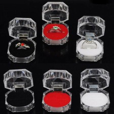 Wholesale 20pcs Lots Plastic Clear Crystal Jewelry Ring Display Storage Boxes Jewellery Boxes price