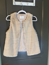 Girls Zara Blush Pink Faux Fur Fashion Vest, Size 11-12 Years, Like New Girls' Coat price