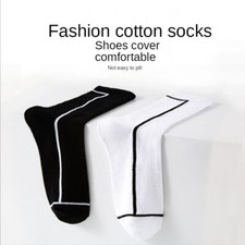 2 Pairs Men's Crew Socks Set for Sport Work New Korean Style Fashion Size 6-11 Men's Socks Set price