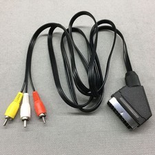 SCART Cable to RED WHITE YELLOW 3 TRIPLE RCA PHONO Audio Video TV AV Lead 1.8m Scart Cable price