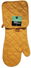 2pc Fabric Kitchen Set: Pot Holder (7"x7") & Oven Mitt (12") YELLOW COLOR,CB Kitchen Textile Set price