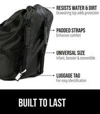 NEW Gorilla Grip Baby Car Seat Travel Bag, Water Dirt Tear Resistant Baby Car Seat Booster price
