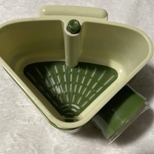 Multifunction Corner Sink Drain Basket Shelf Suc Cup Sponge Holder New Green Corner Shelf & Sponge Holder price