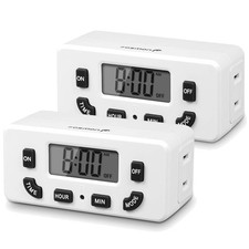 Compact Digital Timer, 2 Pack, Single Plug Home Appliances Display / Outlet price