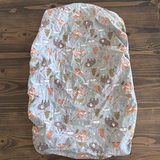 ALVABABY Organic Cotton Crib Sheet Woodland Animals Gray Fitted Baby Bed Sheet price