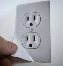 Prank Electric Outlet Sticker Decal Electric Kitchen Appliances (Display-Outlet) price