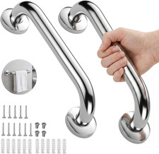 2 Pack Shower Grab Bar, Stainless Steel Bathroom Grab Bar, Shower Handle Bath Ha Bathtub & Toilet Grab Bars price