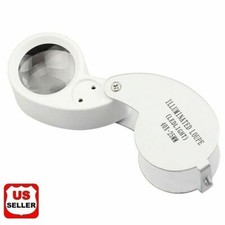 40X Magnifying Loupe Jewelry Eye Glass Magnifier LED Light Jewelers Loop Pocket Magnifying Glass price