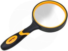 Hand Held Reading Portable Optical Lens 4X 75mm Magnifying Glass Rubber Handle Magnifying Glass price