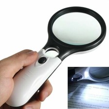 3 LED Light 45X Handheld Magnifier Reading Magnifying Glass Lens Jewelry Loupe Magnifying Glass price