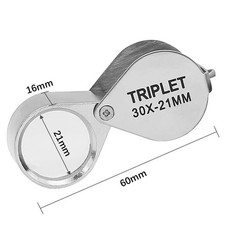 Pocket Jewellers Eye Loupe Magnifier Jewelry Magnifying Glass 30 x 21mm Jewelers Magnifying Glass price