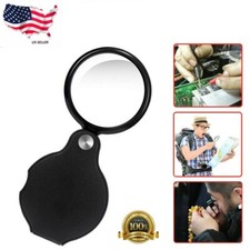 1pc 10X Mini Magnifying Glass Folding Pocket Magnifier Bigeye Glass Loupe US Magnifying Glass price