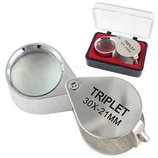 NEW 30X Jewelers Loupe Magnifier Jewelry Coin Loop Magnifying Glass Eye Pocket Magnifying Glass price