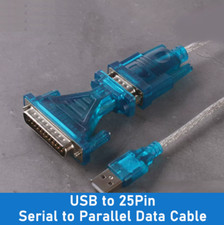 USB to RS232 25P Converter Serial to Parallel Cable Single Head and 0.8~5m Wire Serial & Parallel Cable price