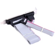 Motherboard Parallel DB25 Serial 9Pin RS232 DB9 Com Port Cable Connector Bracket Serial & Parallel Cable price