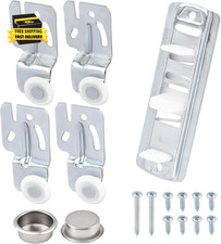 5Pcs Closet Sliding Door Roller Hardware Kit, Wardrobe Door Rollers with Slide T Wardrobe & Closet price