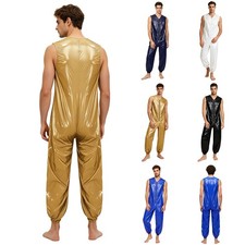 Men Rompers Workwear Jumpsuit Raincoat Bodysuit One-piece Overalls Sleeveless Men's Jumpsuit price