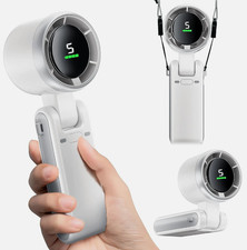 Portable Handheld Turbo Fan with Ice Cooling 100-Speed Rechargeable white Fans price