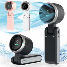 10 Hours Mini Portable Handheld Turbo USB Rechargeable Cooling Fan Up W/ Lanyard Fans price