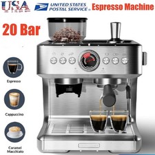 20 Bar Espresso Machine,Professional Coffee Maker with Grinder and Milk Frother Built-in Coffee Machine price