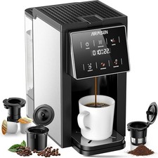 AIRMSEN CGM511 Grind & Brew Coffee Maker with Built-in Grinder, Black Built-in Coffee Machine price