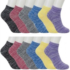 3-12 Pairs Women Ankle Quarter Crew Socks Casual Thin Galaxy Cotton Stretch 9-11 Women's Socks Set price