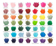 Gift Grade Tissue Paper Sheets - 15" x 20" Choose Color & Pack Amount per Color Tissue price