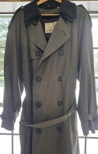 London Fog Men's XL Double Breasted Insulated Trench Coat 42 Long Belted Men's Trench Coat price