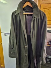 vintage trench coat men long Hugo Boss dark khaki Men's Trench Coat price