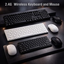 Wireless Keyboard & Mouse Combo | Full-Size UK QWERTY | 2.4GHz USB Receiver UK Keyboard - Mouse price
