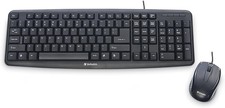 Verbatim Slimline Corded USB Keyboard and Mouse - Black Keyboard - Mouse price