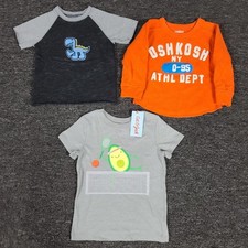Boys Clothing Lot 2T Oshkosh Cat Jack & Garanimals Three Piece Shirt Set Boys' Clothing Set price
