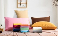 1800 SERIES ULTRA SOFT PILLOWCASES - SET OF 2 PILLOW CASES KING & QUEEN SIZE Pillowcase price