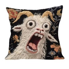 Screaming Goat Couch Pillow Cover Cushion Case 18x18 Inch Soft Pillow Cover Pillowcase price