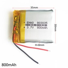 3.7V 800mAh LiPo Rechargeable Battery For Mobile Phone DVD GPS GPS MP5 803035 Mobile Phone Battery price