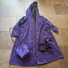 Reversible nylon raincoat Purple Hooded Lightweight Coat with Matching Bag Women's Raincoat price