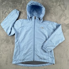 The North Face Jacket Womens Medium Blue Hydrenalite Hooded Rain Coat Waterproof Women's Raincoat price