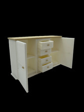Miniature Dresser Drawer Cabinet - White with White Oak Color Top | 112 118 124 Baby Room Dresser price