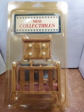 Dollhouse Miniature Oak Nursery Set: Crib,Dresser,High Chair Baby Room Dresser price
