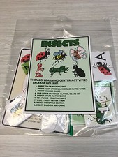 INSECTS-THEMED Learning Activities Package LAMINATED preschool Daycare Preschool Education Software price
