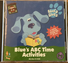 Vintage 1999 BLUE'S CLUES ABC Time Activities CD  Preschool Educational Ages 3-6 Preschool Education Software price