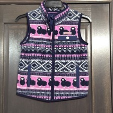 Vineyard Vines girls sheep print fleece NWOT vest  S(8-10) Girls' Undershirt price