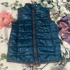 Calvin Klein Size 6 Kids Puff Vest Unisex Full Zip Blue 6 Boys' Vest price