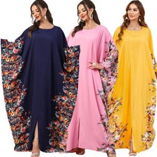 Abaya One Size Kaftan Muslim Women Maxi Dress Batwing Sleeve Dubai Islamic Robe Abaya price