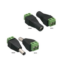 DC Terminal Block Adapter Male/Female Connector 5.5x2.1 CCTV Security Cam Power Security Systems Adapter price
