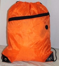 Drawstring Orange Cinch Sack Gym Tote Bag School Sport Pack Survival Backpack School Bag price