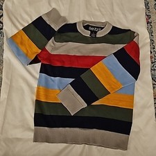 Boys multi color stripe knitted sweater size 7 Boys' Cardigans price
