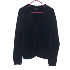 George Navy Blue Button-Up Cardigan Sweater Boys 6-7 Long Sleeve Knit Boys' Cardigans price
